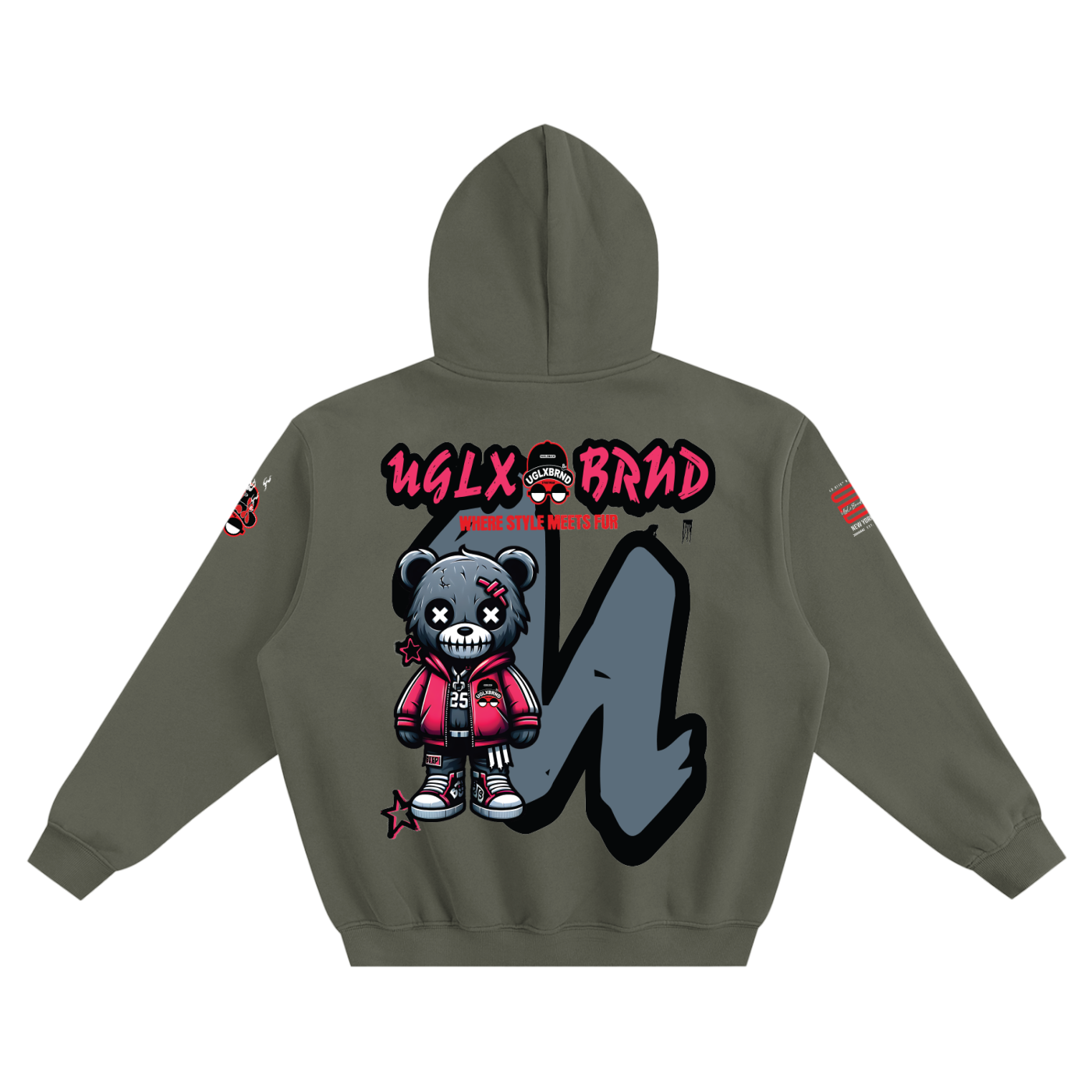 FUR TEDDY ULB Fleeced Boxy Hoodie