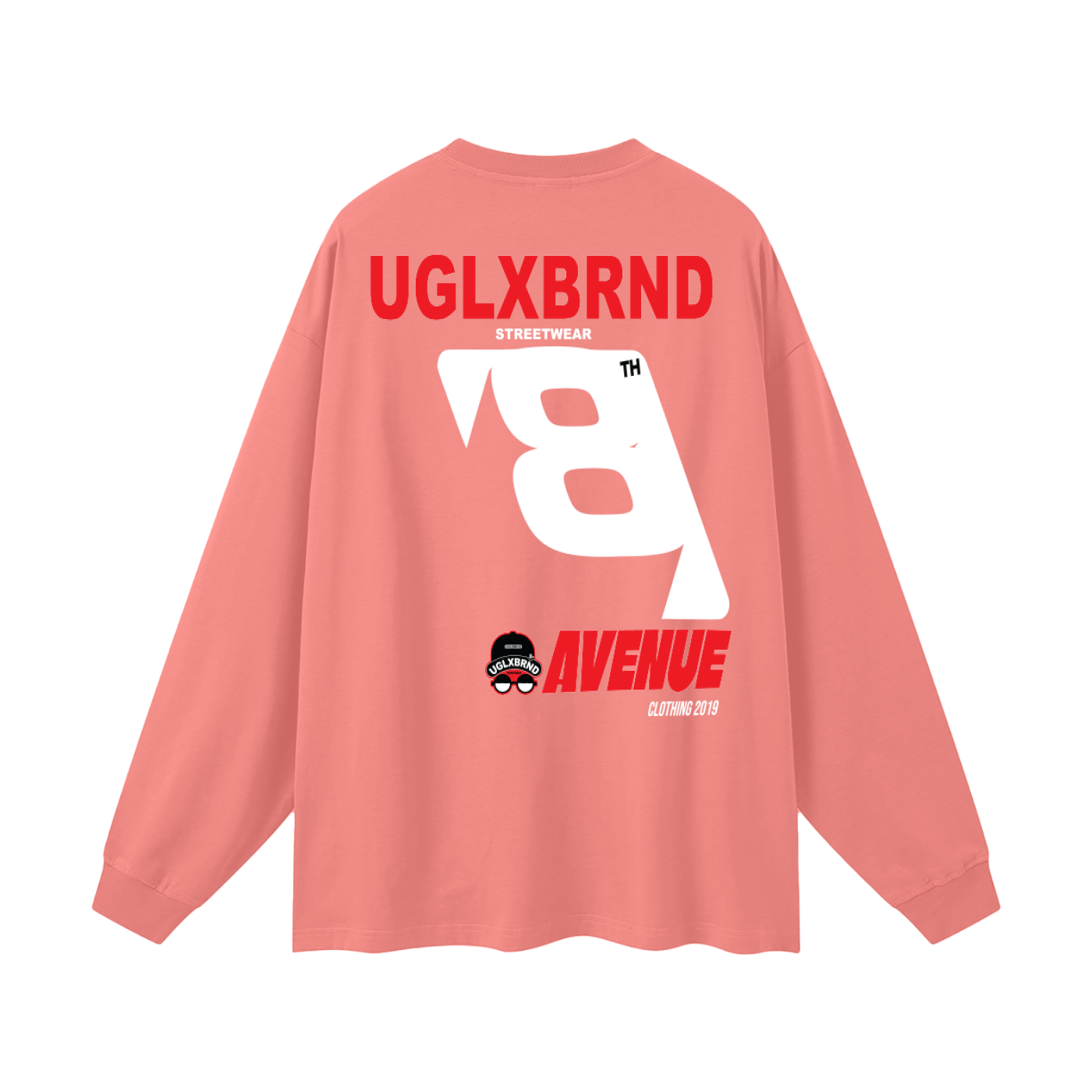 8AV Oversized Unisex Long Sleeve T-Shirt