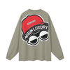 UGLY HARLEM B. Streetwear Unisex 305G FOG 100% Cotton Long Sleeve Tee