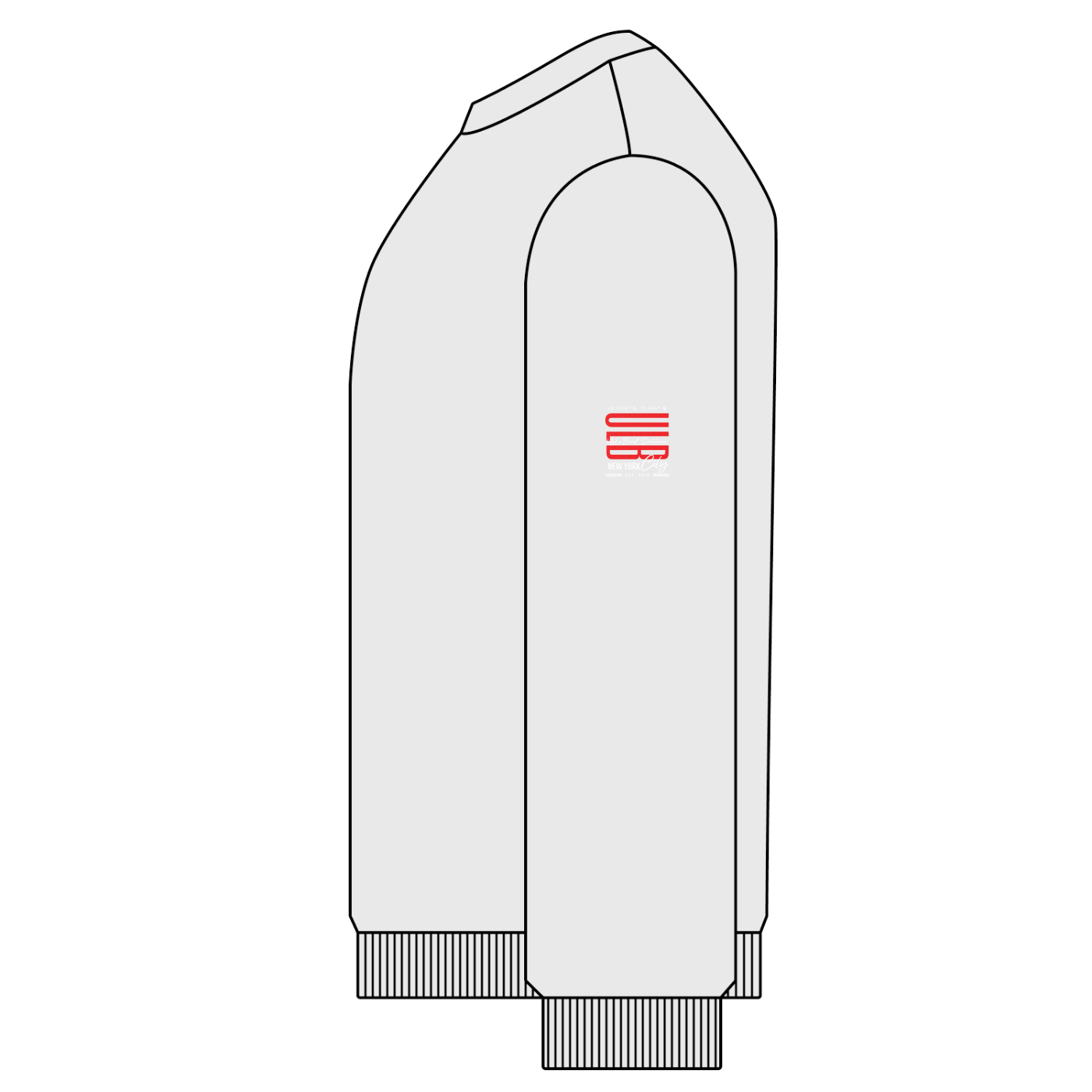 HAELEM WORLD UGLX Snow Washed Oversized Sweatshirt