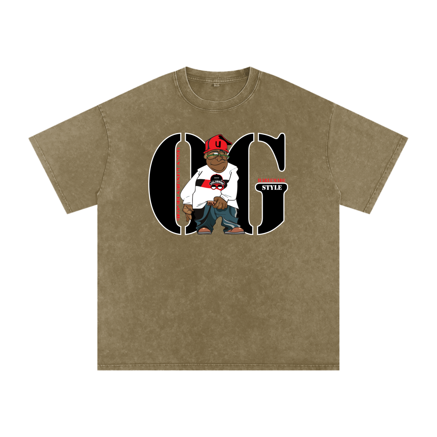 OG STYLE Acid Wash Oversize T-Shirt - 250 GSM
