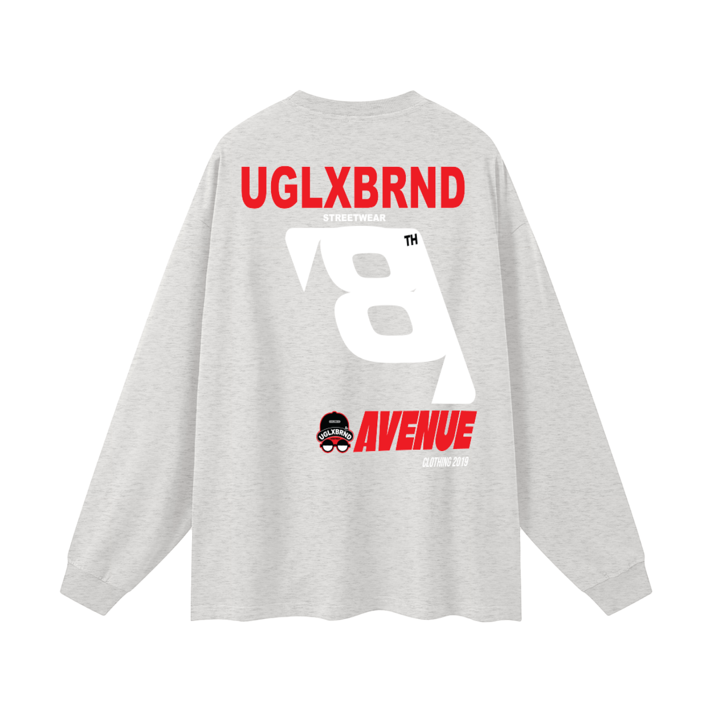 8AV Oversized Unisex Long Sleeve T-Shirt