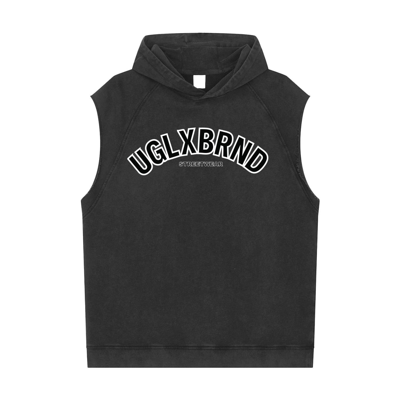 UGLXBRND Snow Washed Sleeveless Hoodie