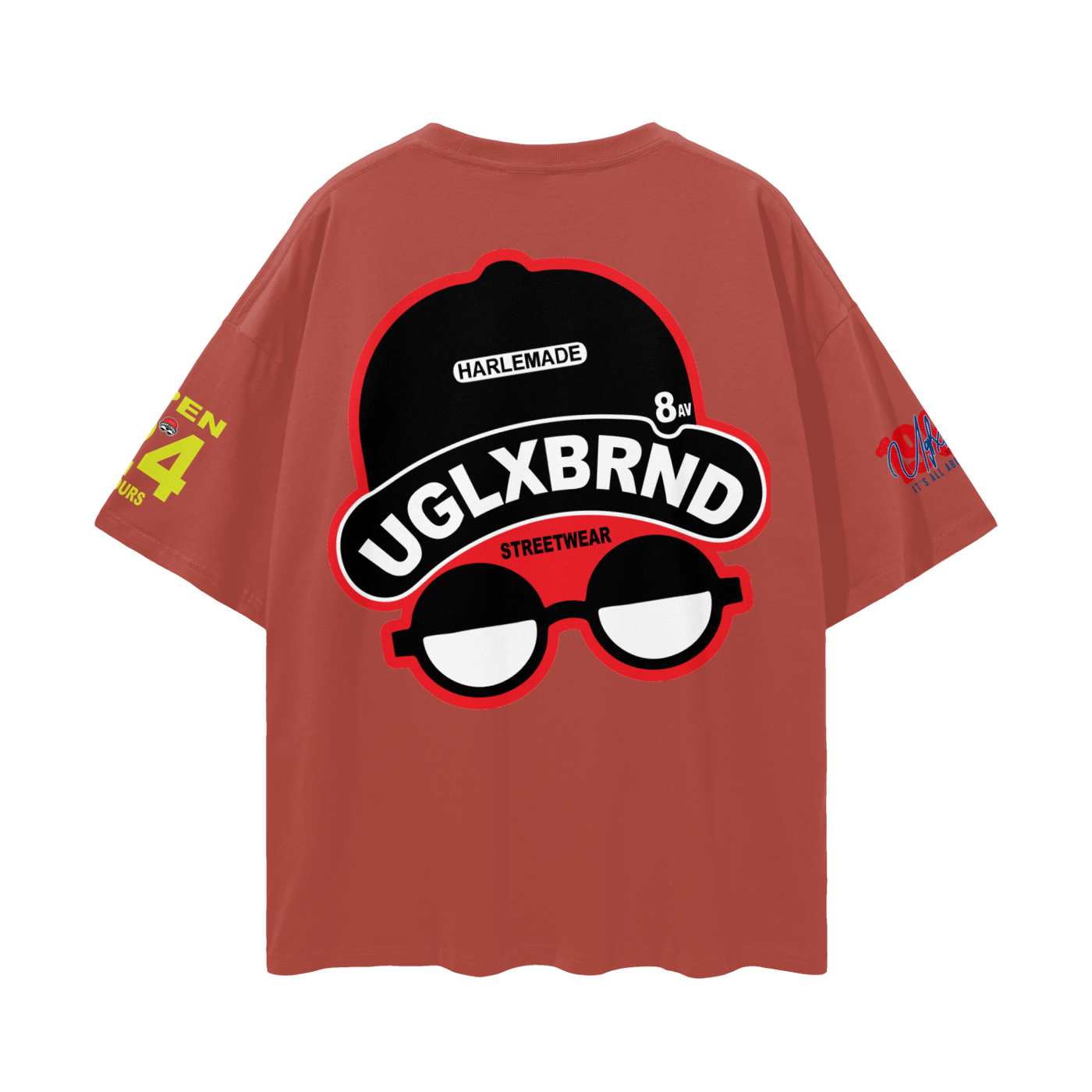 FLIP UGLXBRND Streetwear Loose Drop Shoulder T-Shirt