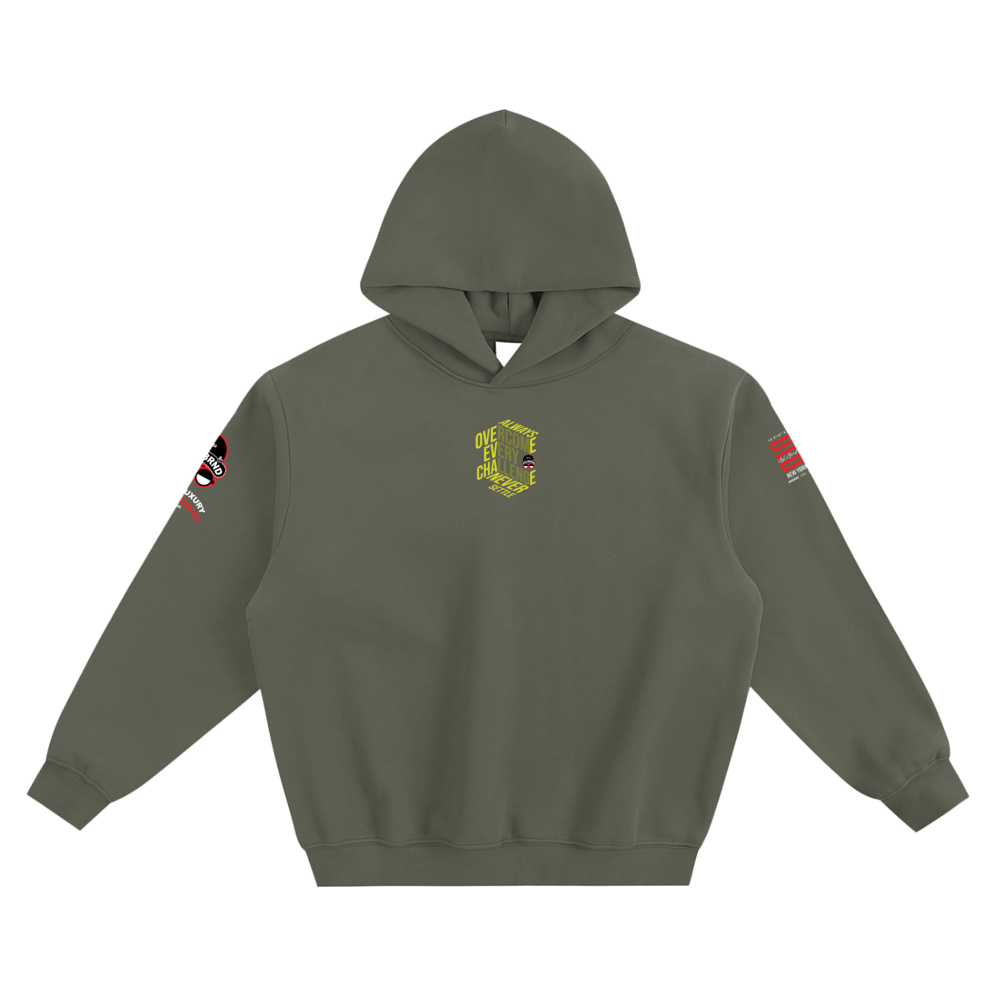 OVERCOME Fleeced Boxy Hoodie