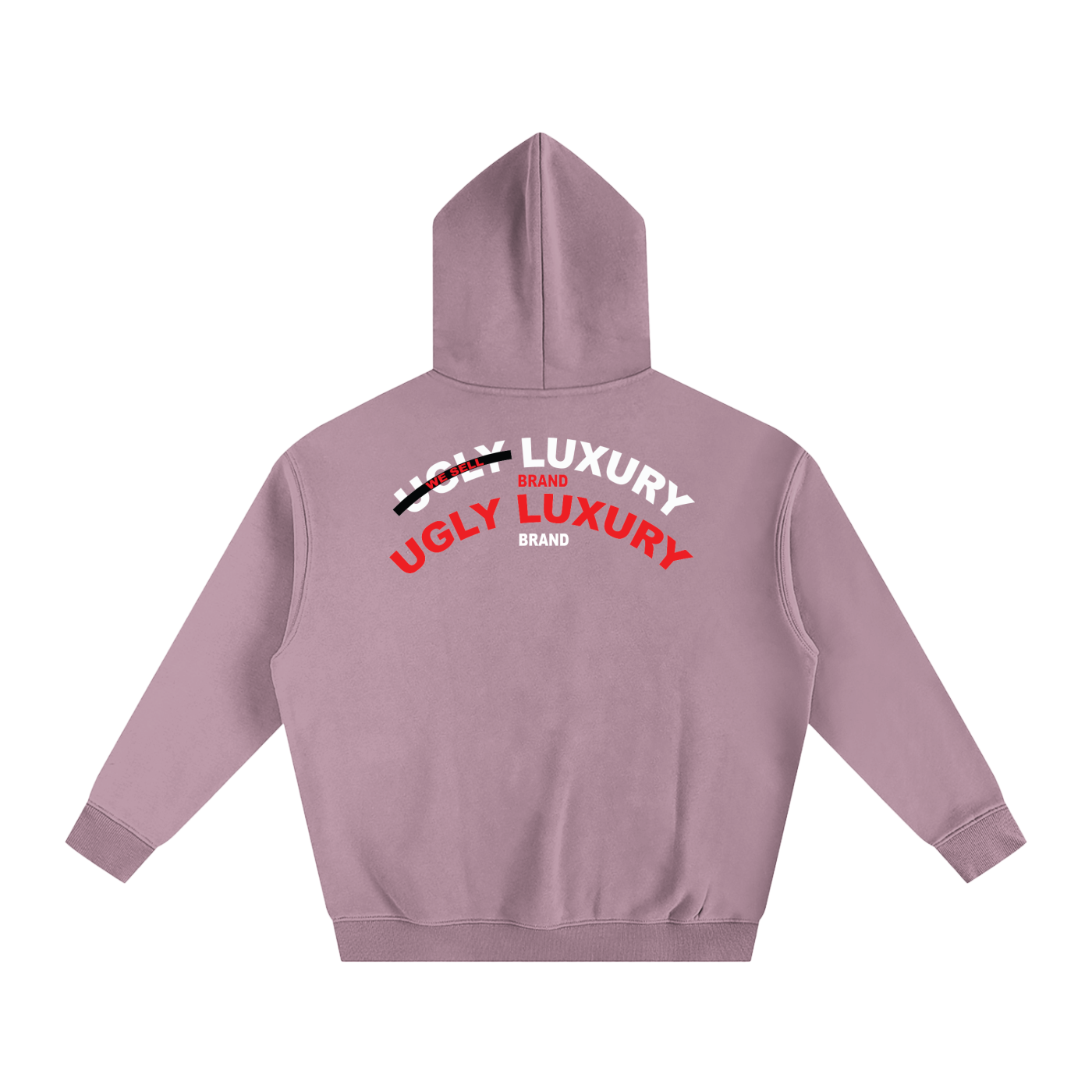 UGLY LUXURY BRAND Oversize Fleeced Hoodie