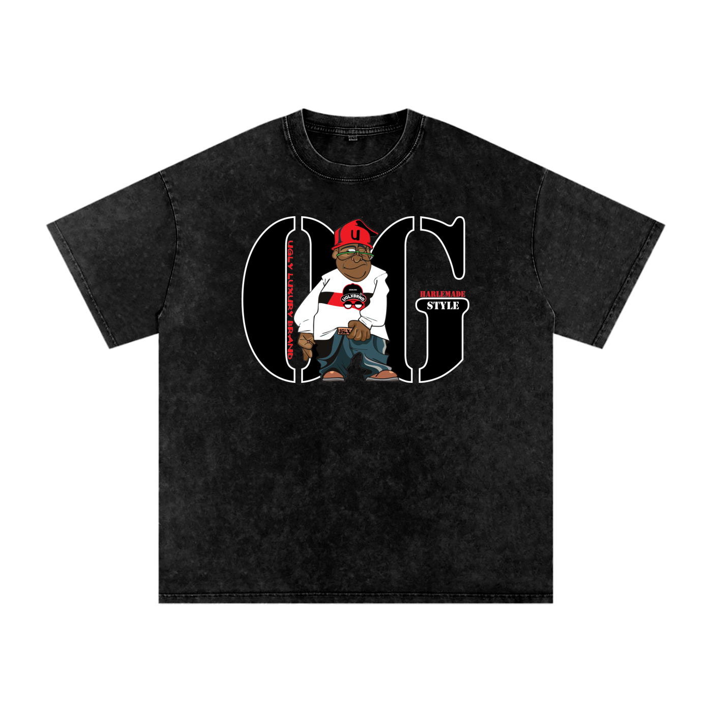 OG STYLE Acid Wash Oversize T-Shirt - 250 GSM
