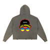 ULB Vintage Washed Frayed-Hem Hoodie