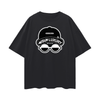 UGLY LUXURY BRAND IN BLK Oversize Deep Drop Shoulder Tee - 190 GSM