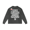 I WANT MY WHOLE Acid Wash Oversize Long Sleeve T-Shirt - 250 GSM