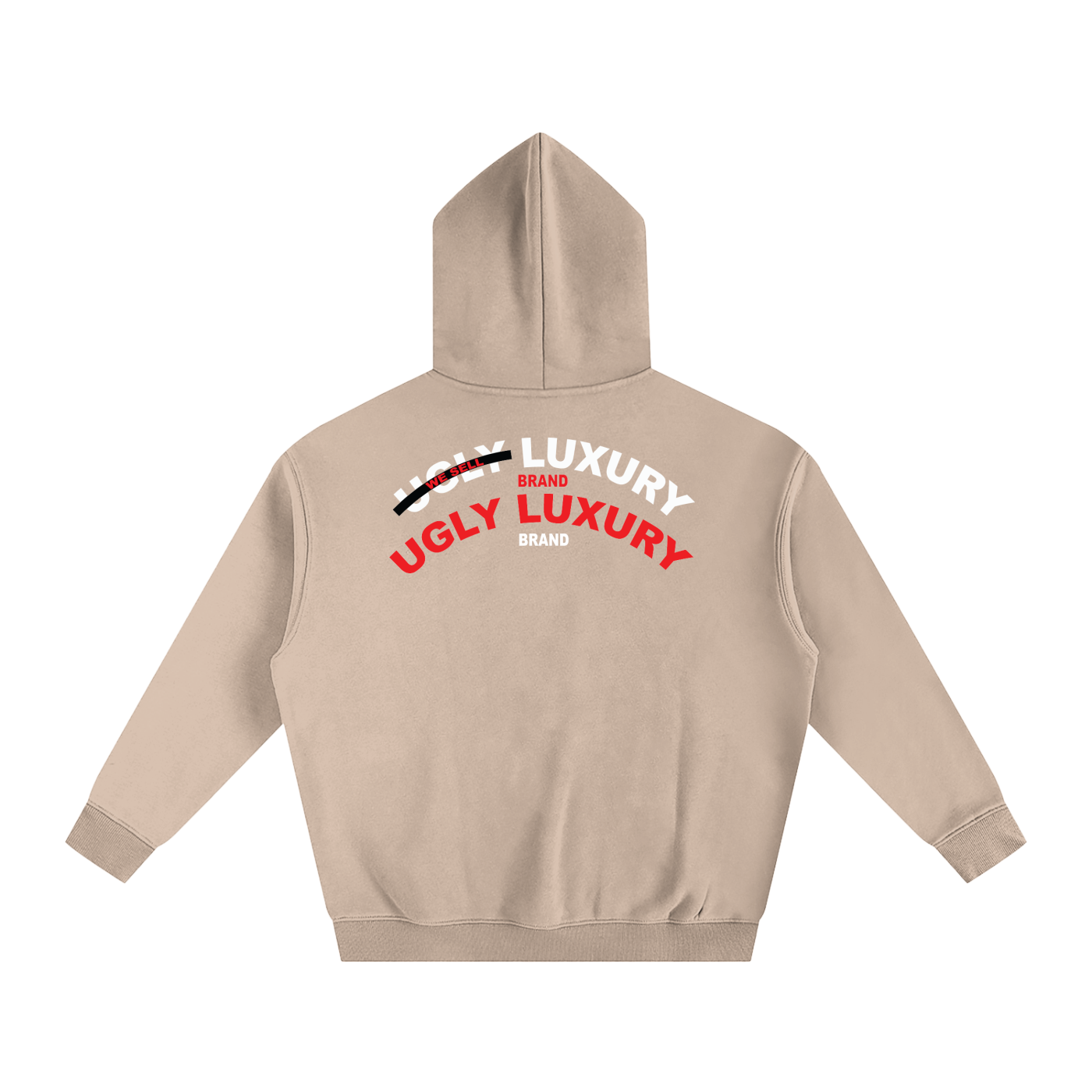 UGLY LUXURY BRAND Oversize Fleeced Hoodie