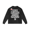 I WANT MY WHOLE Acid Wash Oversize Long Sleeve T-Shirt - 250 GSM