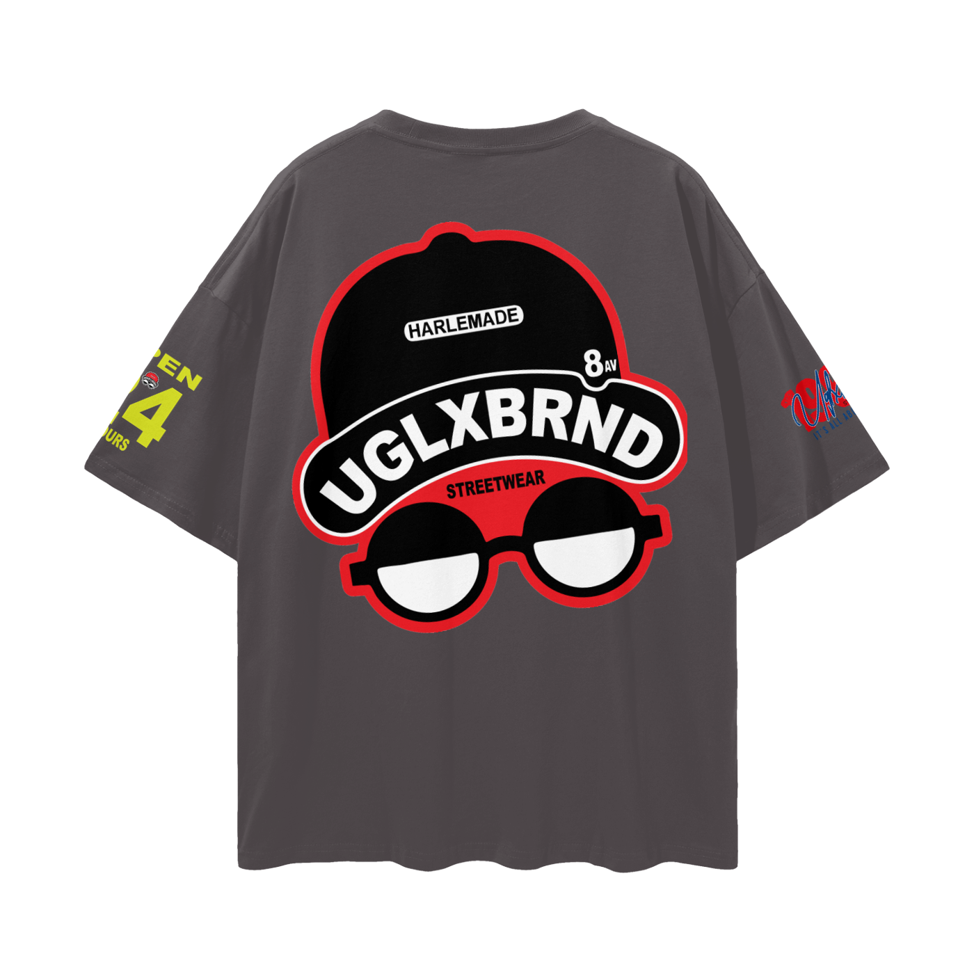 FLIP UGLXBRND Streetwear Loose Drop Shoulder T-Shirt