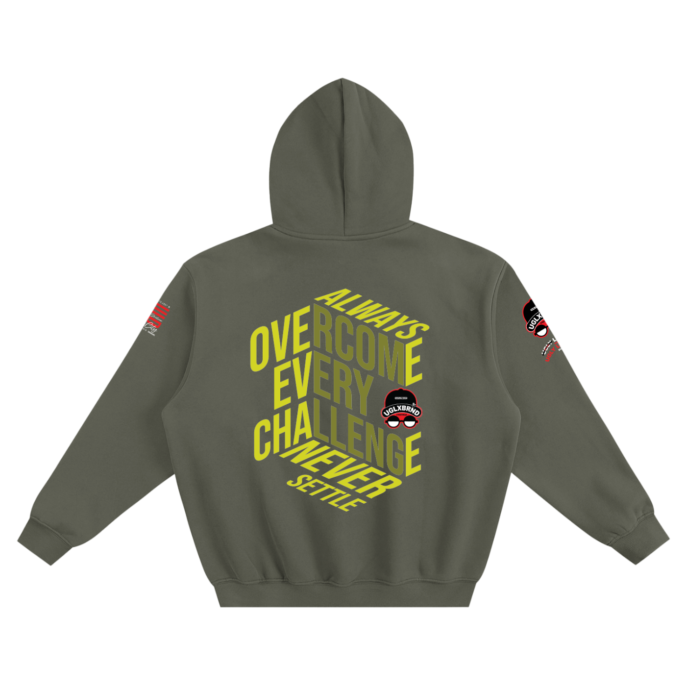 OVERCOME Fleeced Boxy Hoodie
