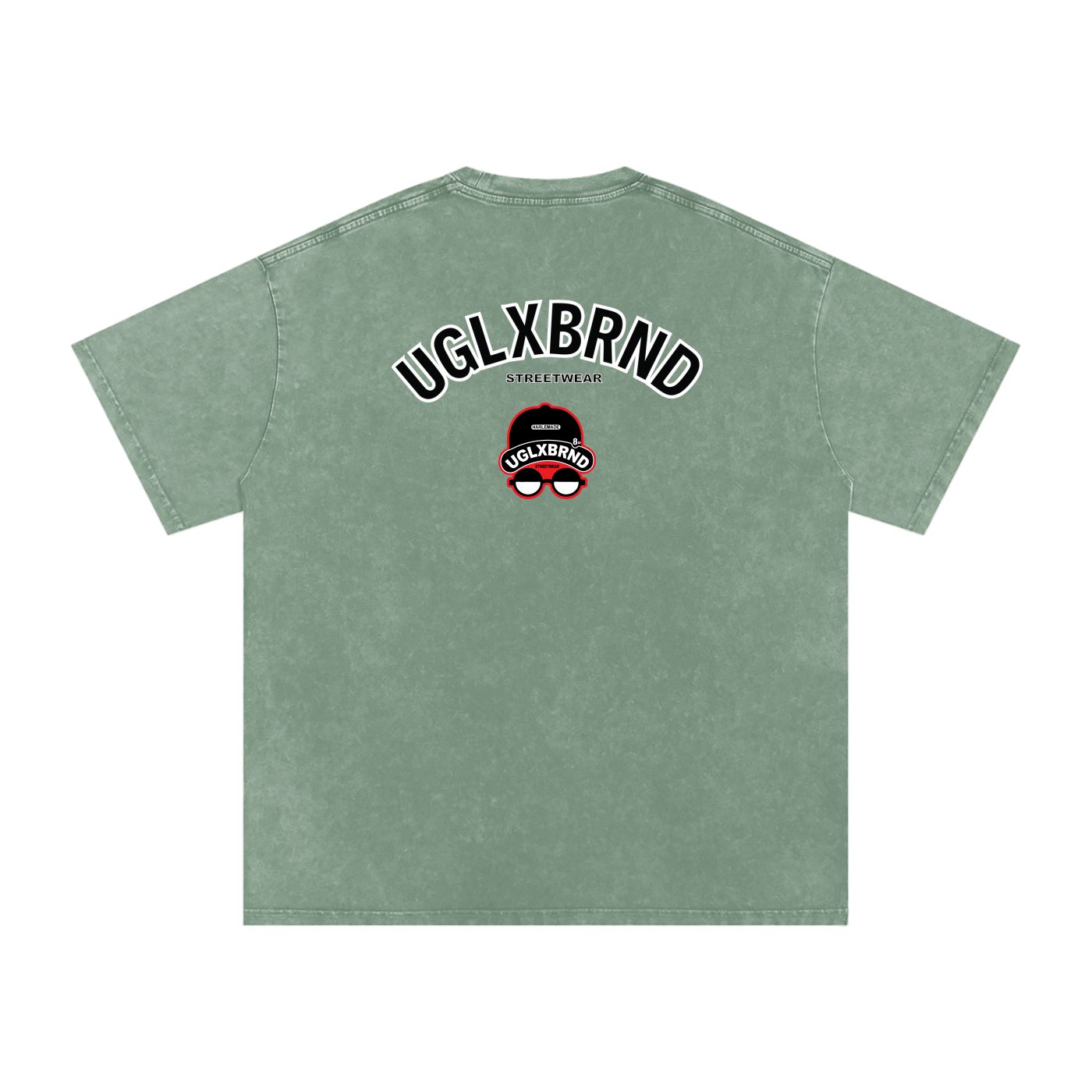 PUGLY HOMEBOY Acid Wash Oversize T-Shirt - 250 GSM