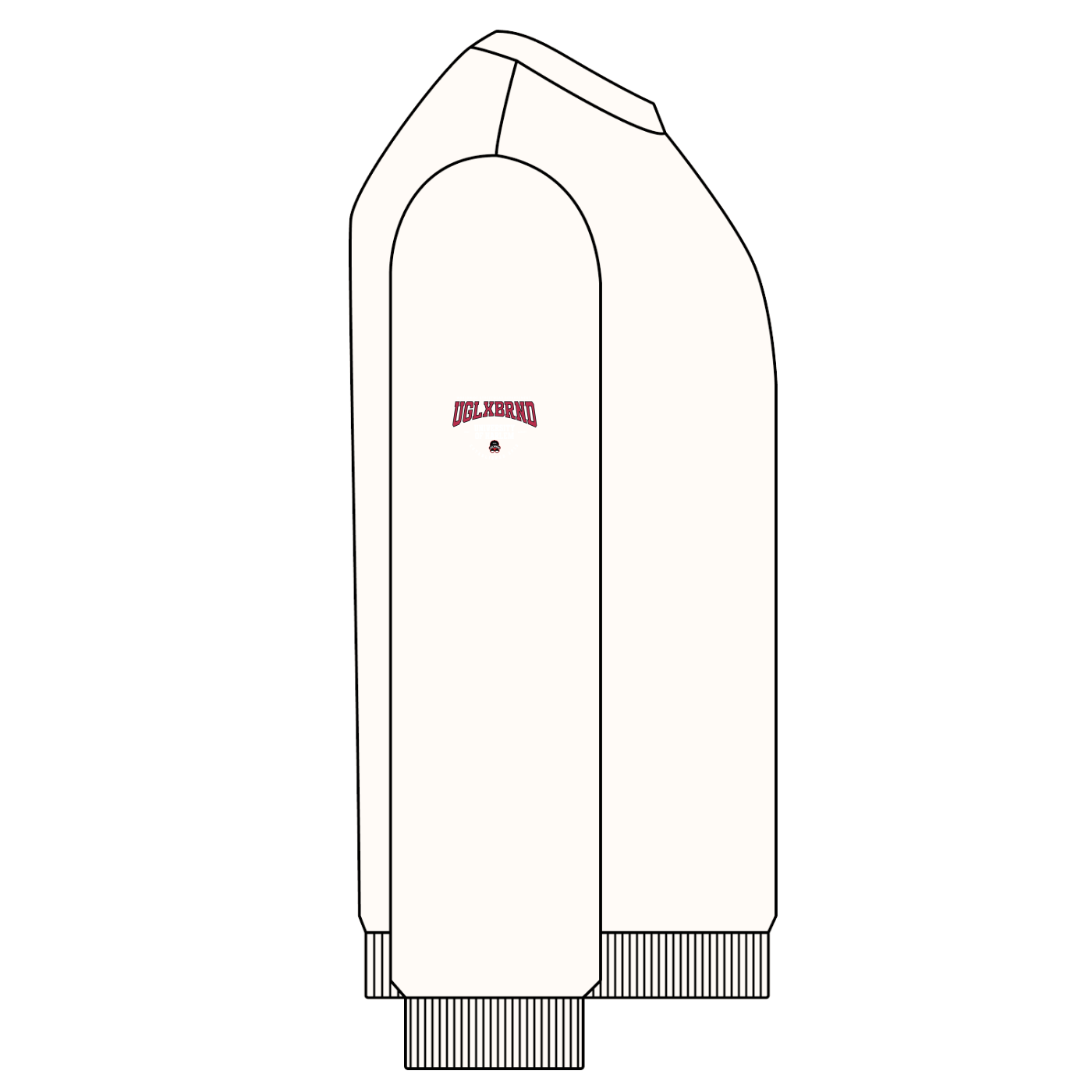 UGLXBRND EST.2019 Snow Washed Oversized Sweatshirt