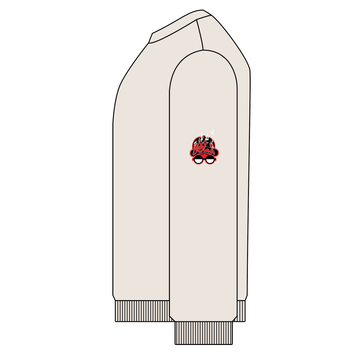 UGLXBRND EST.2019 Snow Washed Oversized Sweatshirt