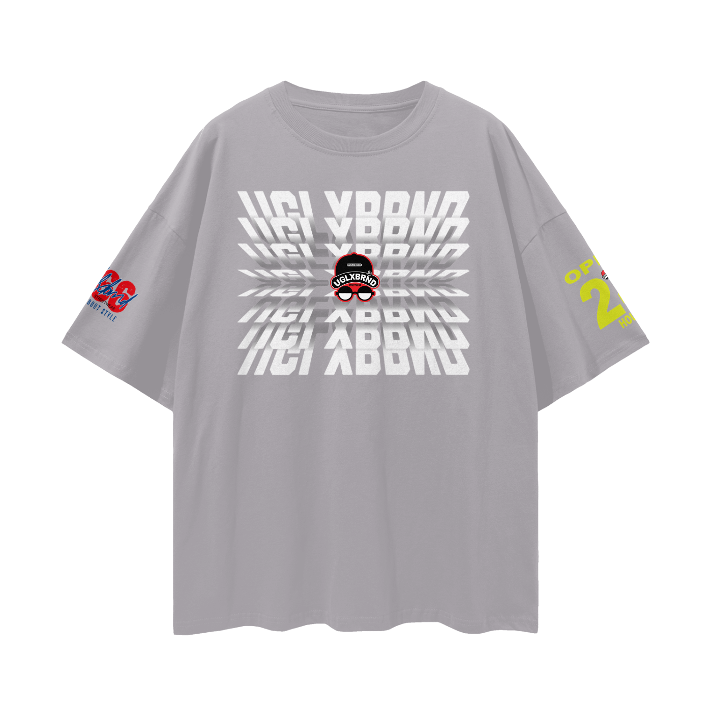 FLIP UGLXBRND Streetwear Loose Drop Shoulder T-Shirt