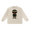 FUGLY HOMEBOY Snow Washed Oversize Long Sleeve T-shirt