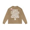I WANT MY WHOLE Acid Wash Oversize Long Sleeve T-Shirt - 250 GSM