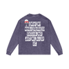I WANT MY WHOLE Acid Wash Oversize Long Sleeve T-Shirt - 250 GSM