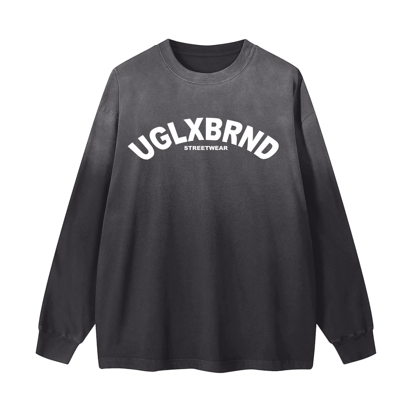 UGLXBRND Gradient Vintage Washed Long Sleeve Tee - 270 GSM
