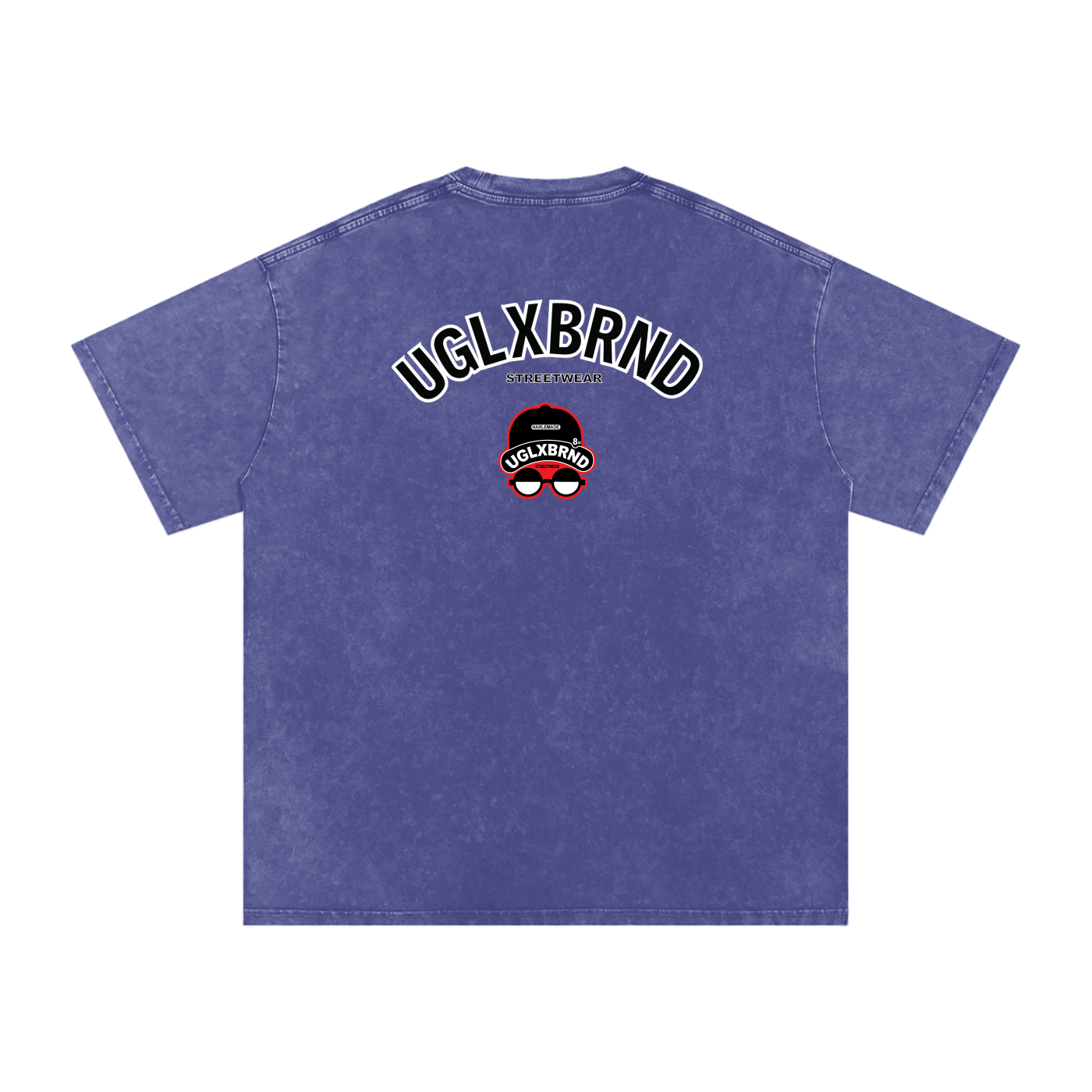 PUGLY HOMEBOY Acid Wash Oversize T-Shirt - 250 GSM