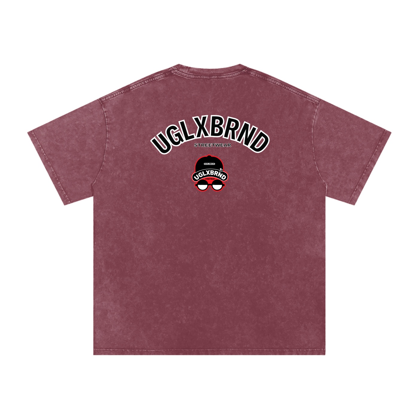 PUGLY HOMEBOY Acid Wash Oversize T-Shirt - 250 GSM