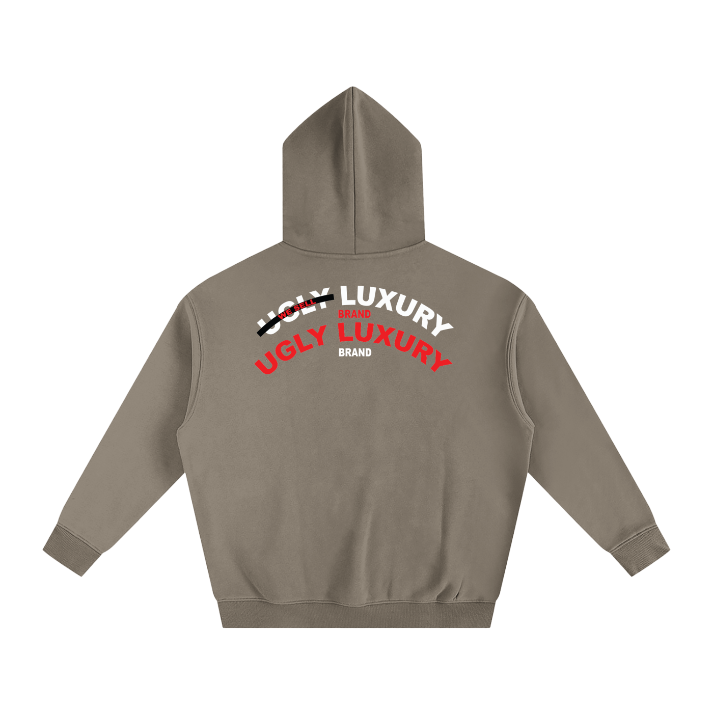 UGLY LUXURY BRAND Oversize Fleeced Hoodie
