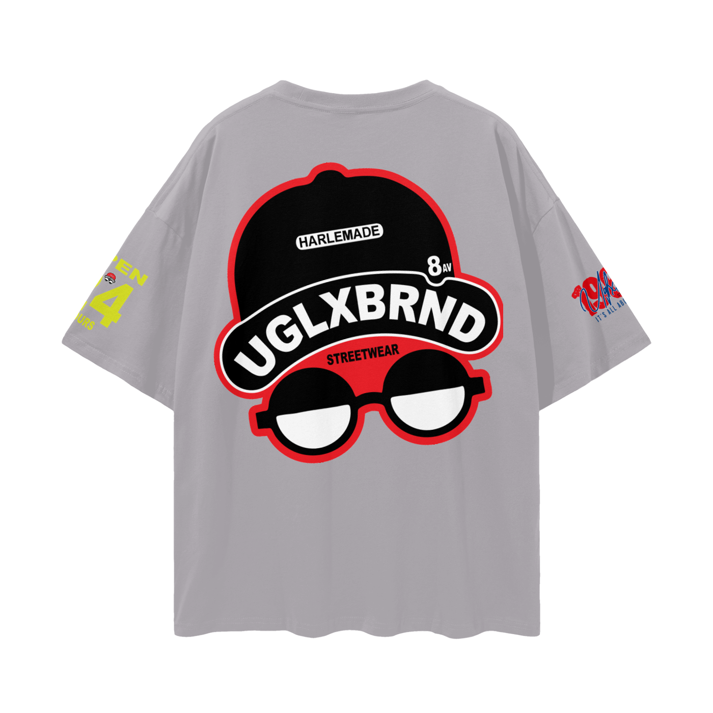 FLIP UGLXBRND Streetwear Loose Drop Shoulder T-Shirt