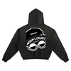 UGLY LUXURY BRAND BLK LOGO Sunfade Boxy Hoodie
