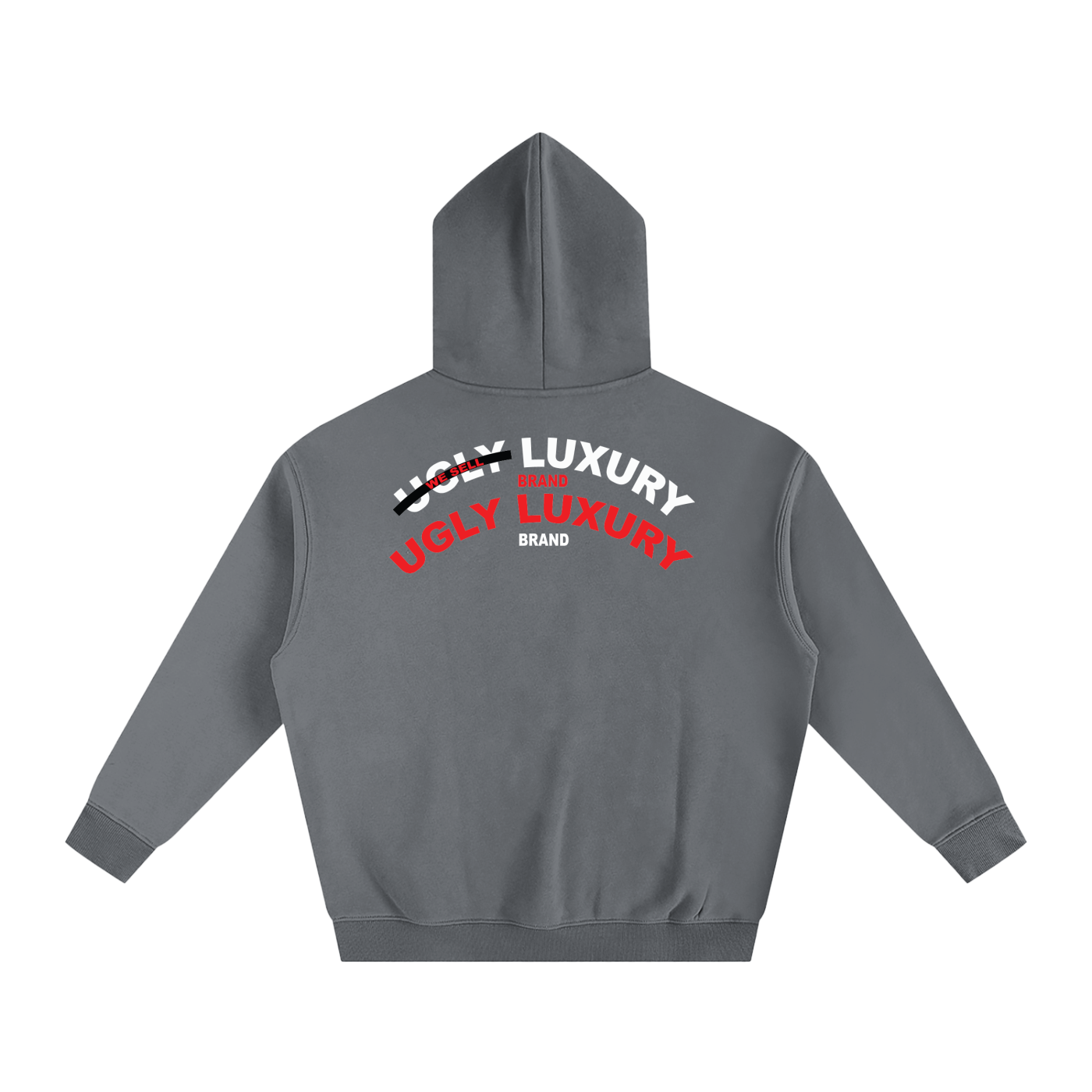 UGLY LUXURY BRAND Oversize Fleeced Hoodie