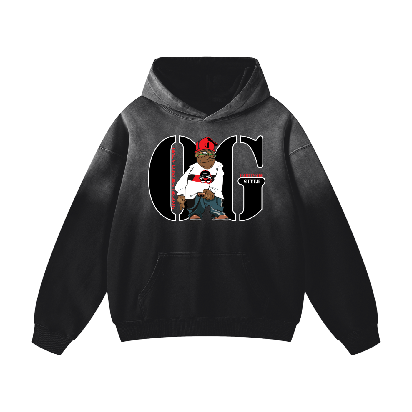 OG STYLE Heavyweight Sunfade Oversized Hoodie