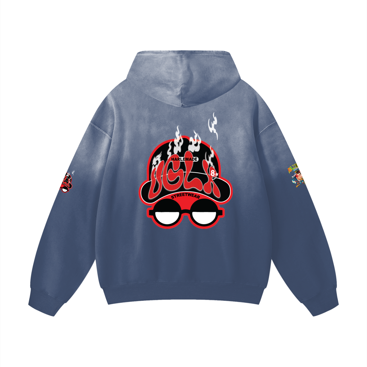 SUNDAY HOODIE UGLX Heavyweight Sunfade Oversized Hoodie