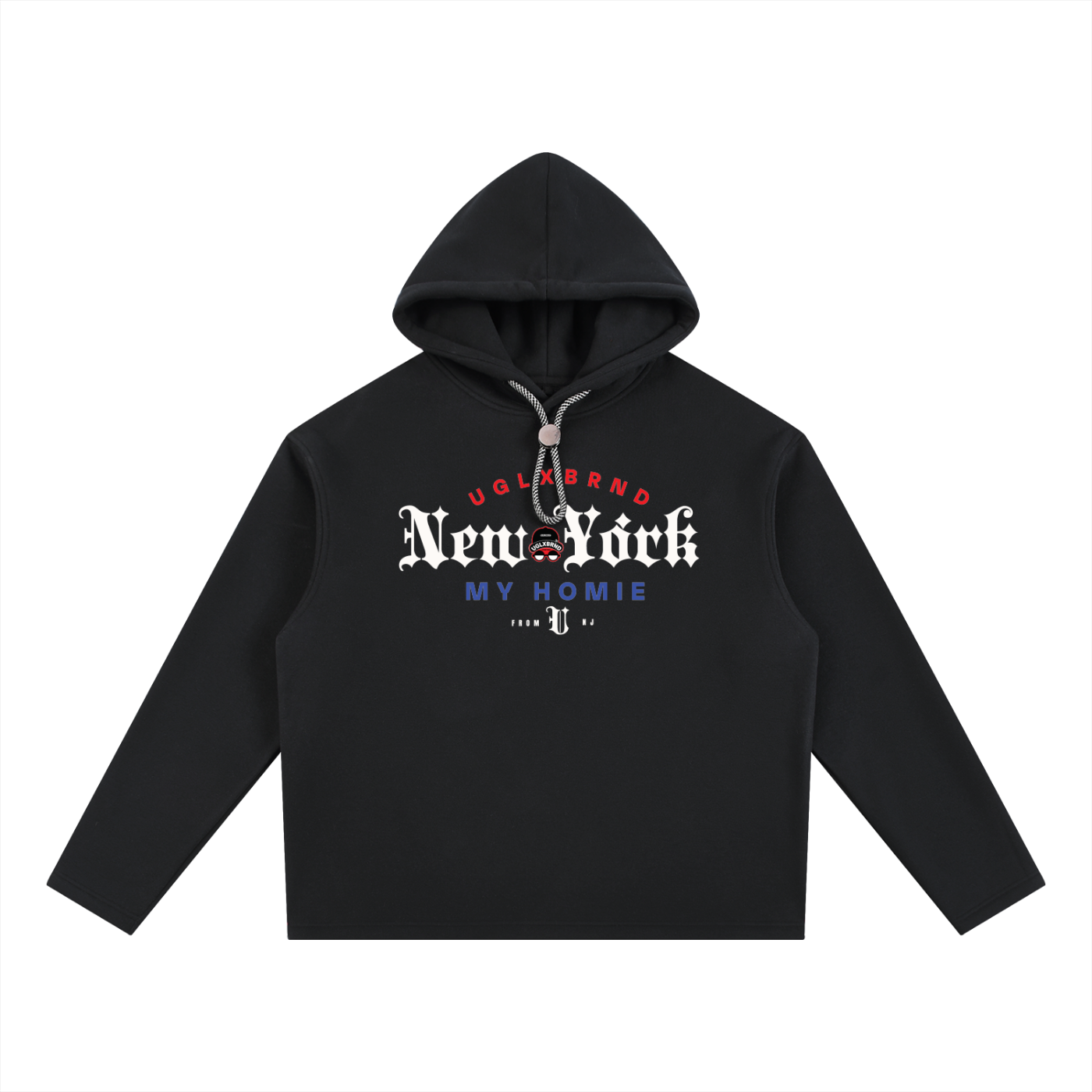NYC MY HOMIE Oversized Fleece Hoodie