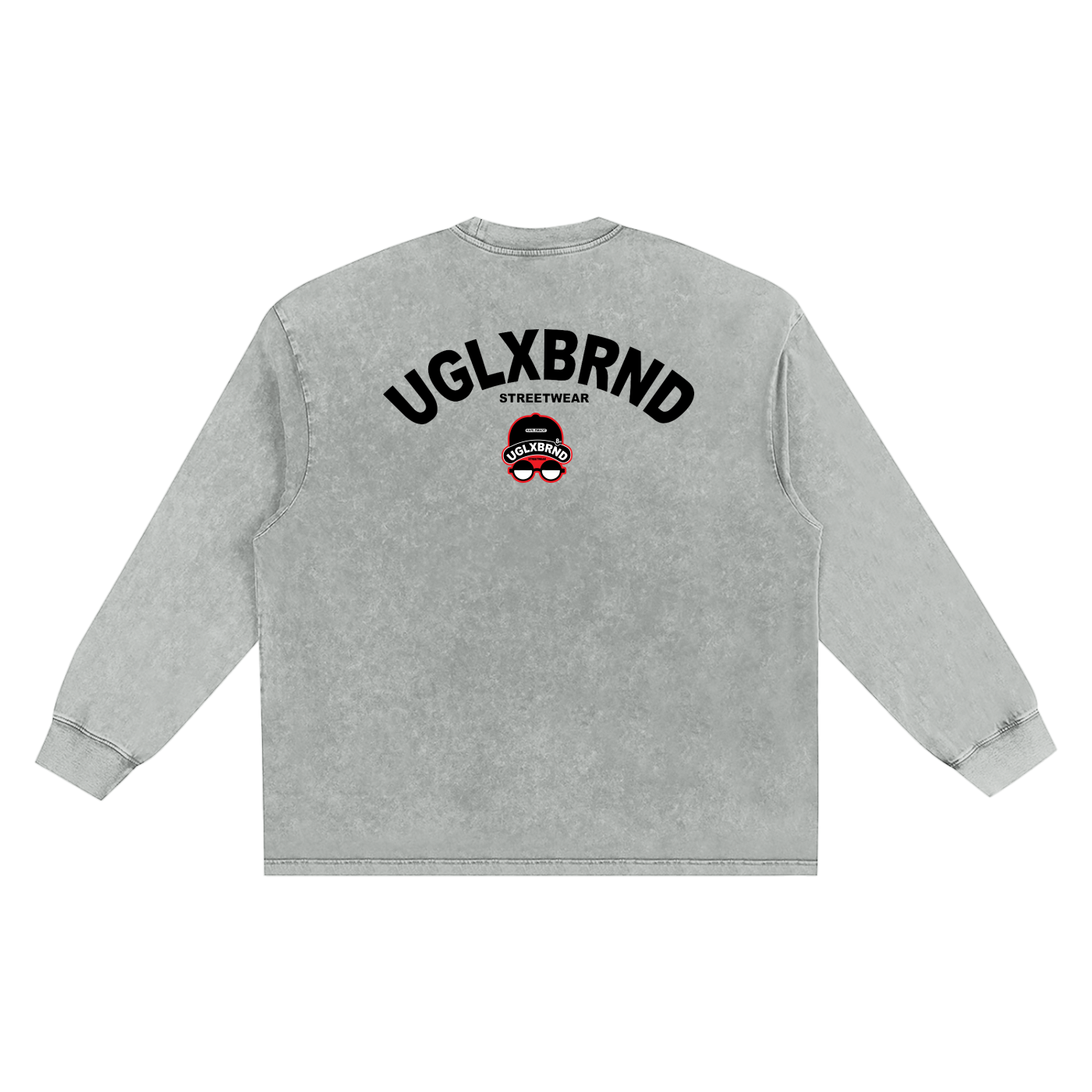 FUGLY HOMEBOY Snow Washed Oversize Long Sleeve T-shirt