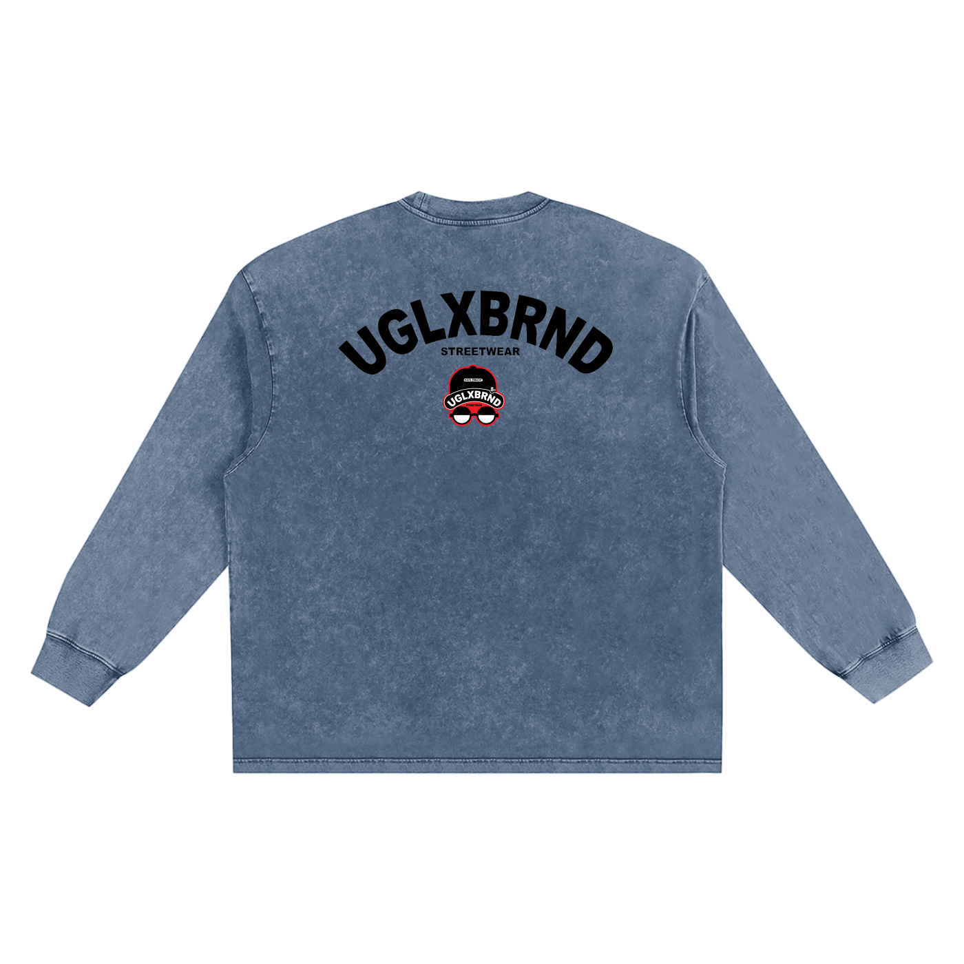 FUGLY HOMEBOY Snow Washed Oversize Long Sleeve T-shirt