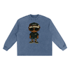 FUGLY HOMEBOY Snow Washed Oversize Long Sleeve T-shirt