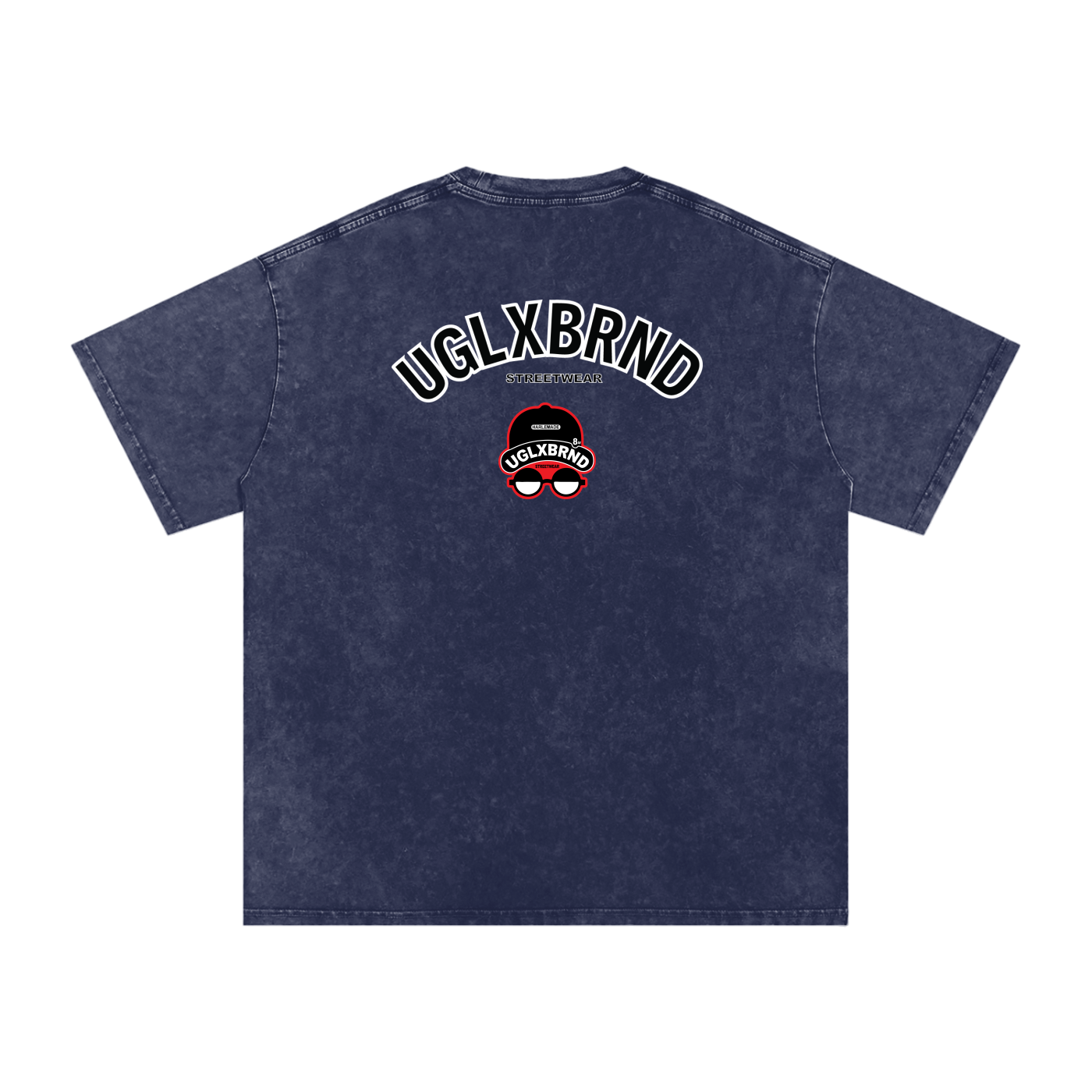 PUGLY HOMEBOY Acid Wash Oversize T-Shirt - 250 GSM