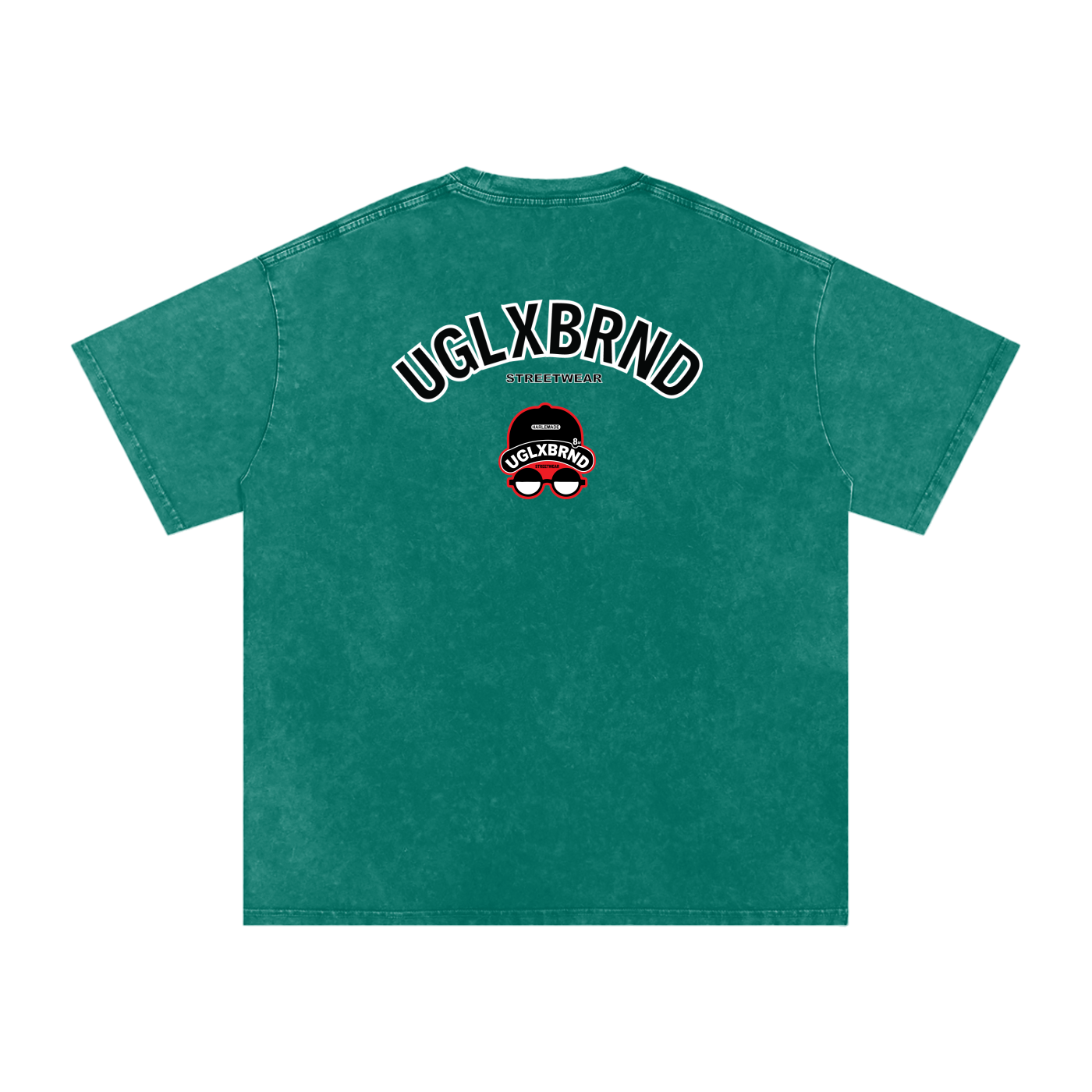 PUGLY HOMEBOY Acid Wash Oversize T-Shirt - 250 GSM