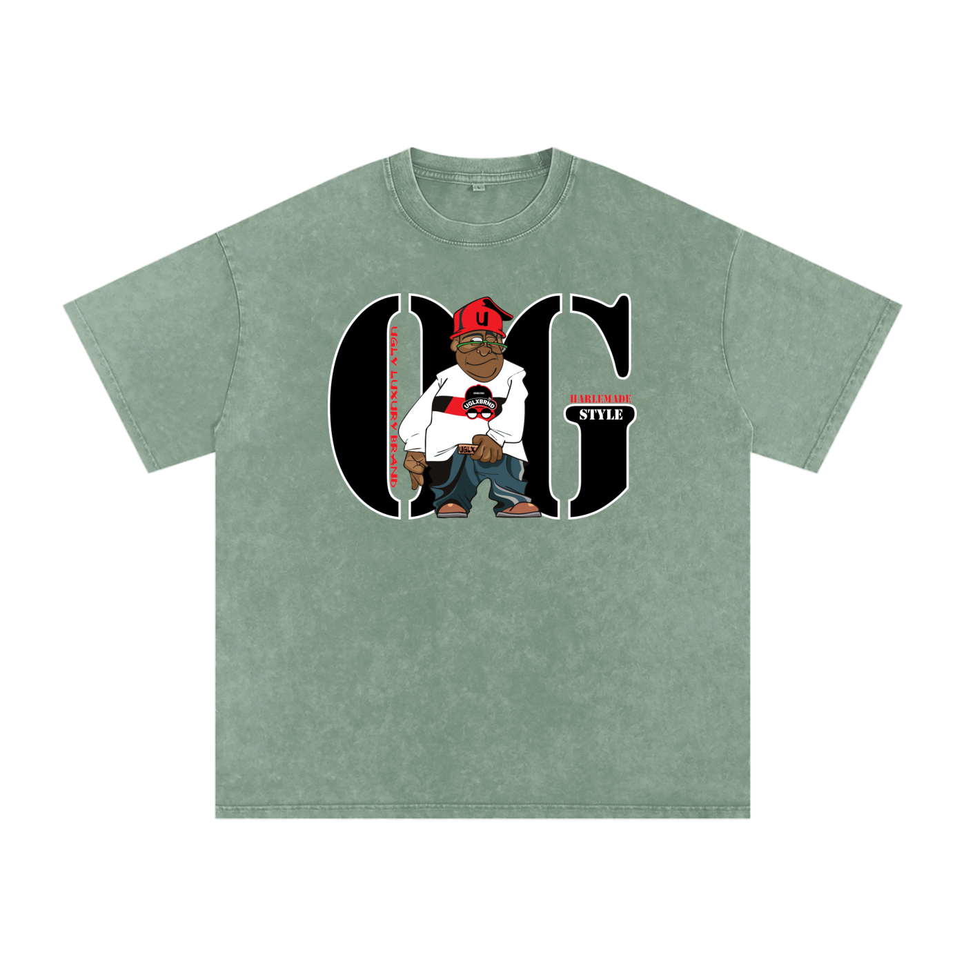 OG STYLE Acid Wash Oversize T-Shirt - 250 GSM