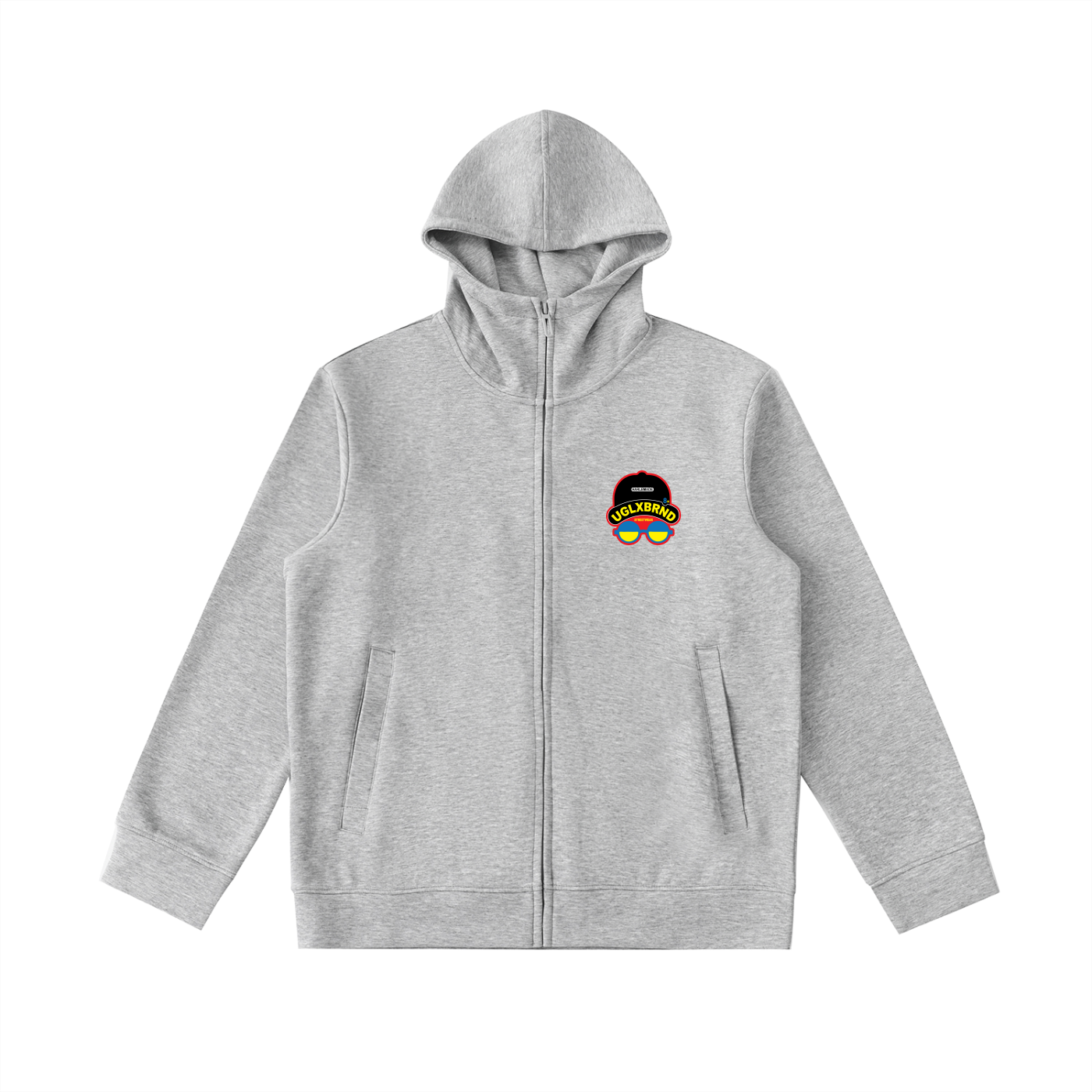 116TH HARLRMADE Essential Heavyweight High Neck  Zip-Up Hoodie
