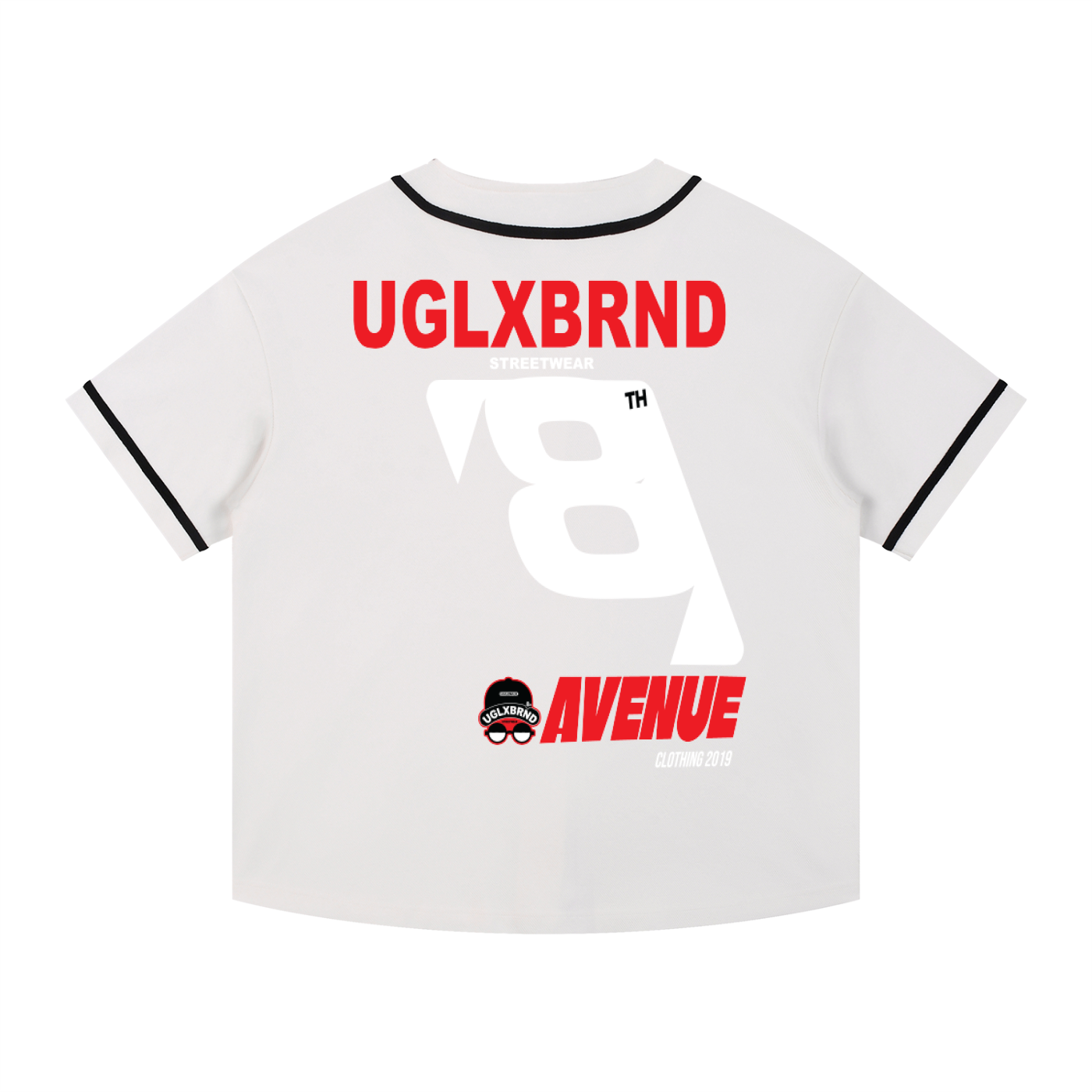 8AV Contrast Piped Button-Up Jersey