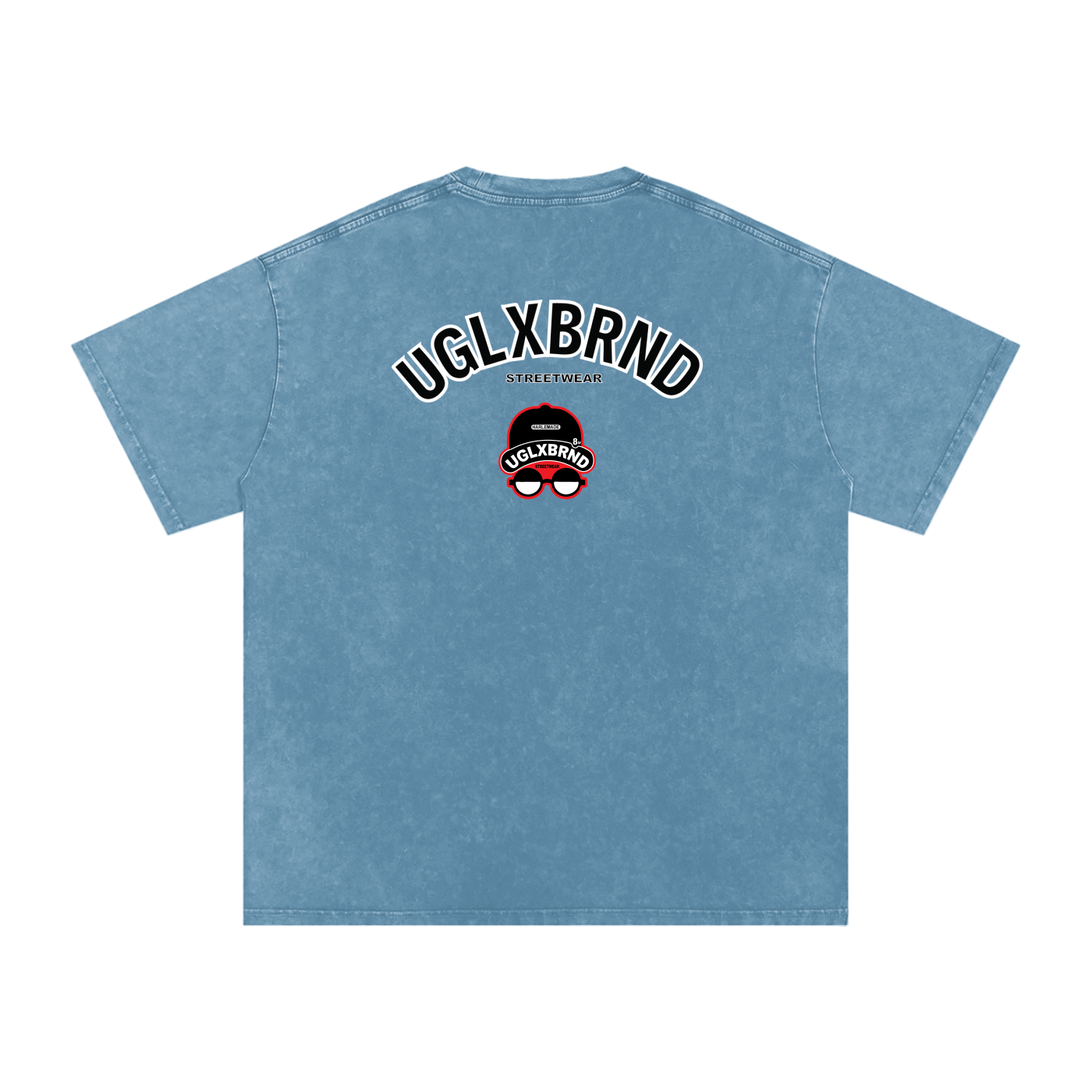 PUGLY HOMEBOY Acid Wash Oversize T-Shirt - 250 GSM