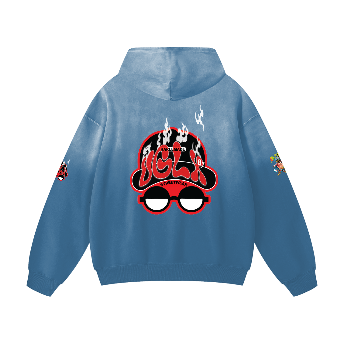 SUNDAY HOODIE UGLX Heavyweight Sunfade Oversized Hoodie