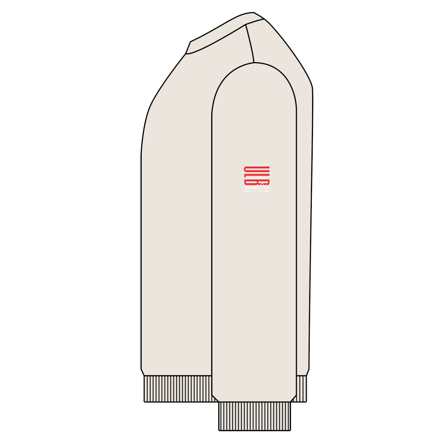 HAELEM WORLD UGLX Snow Washed Oversized Sweatshirt