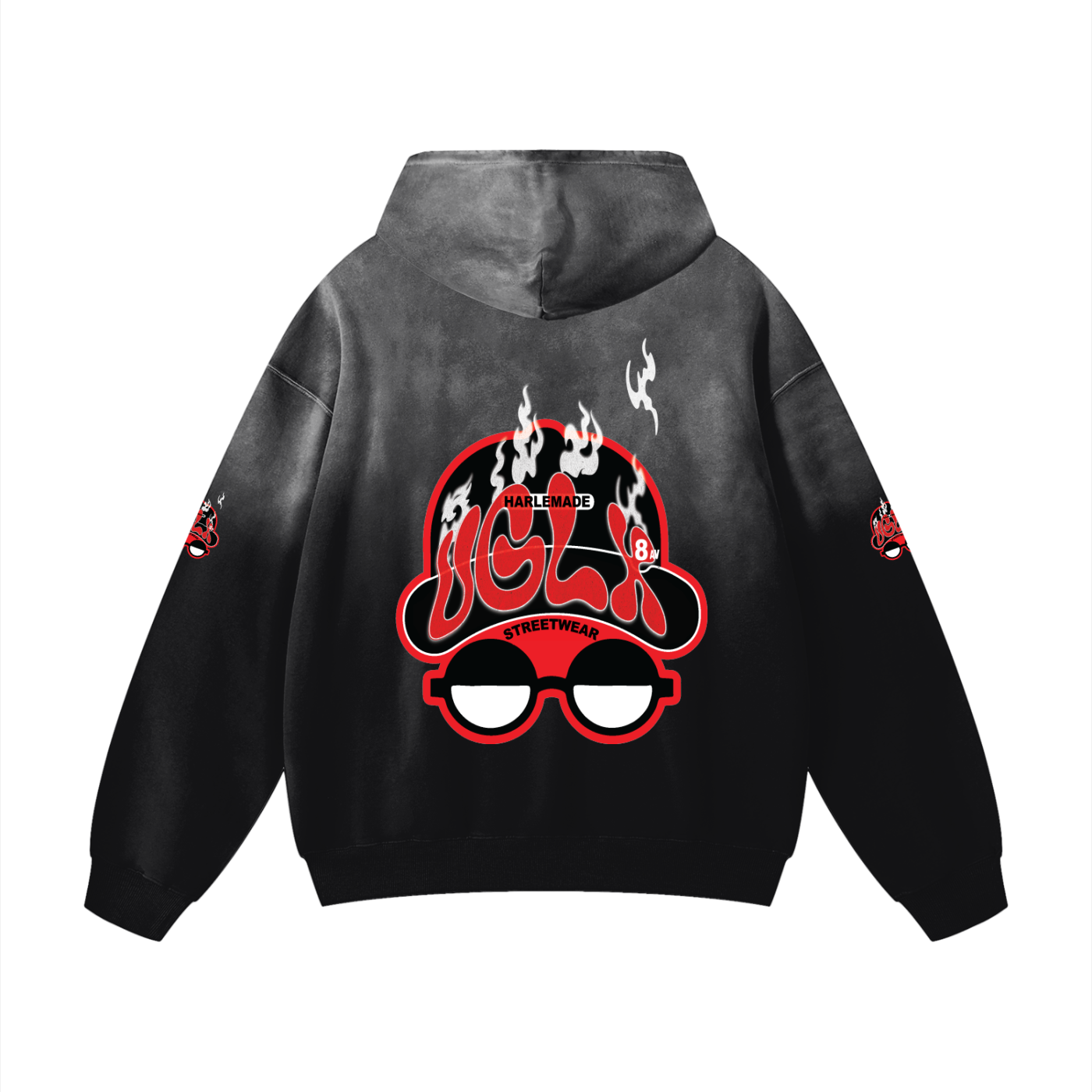 WE HOT BABY Heavyweight Sunfade Oversized Hoodie