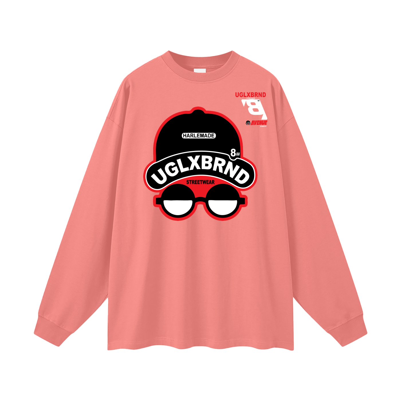 8AV Oversized Unisex Long Sleeve T-Shirt