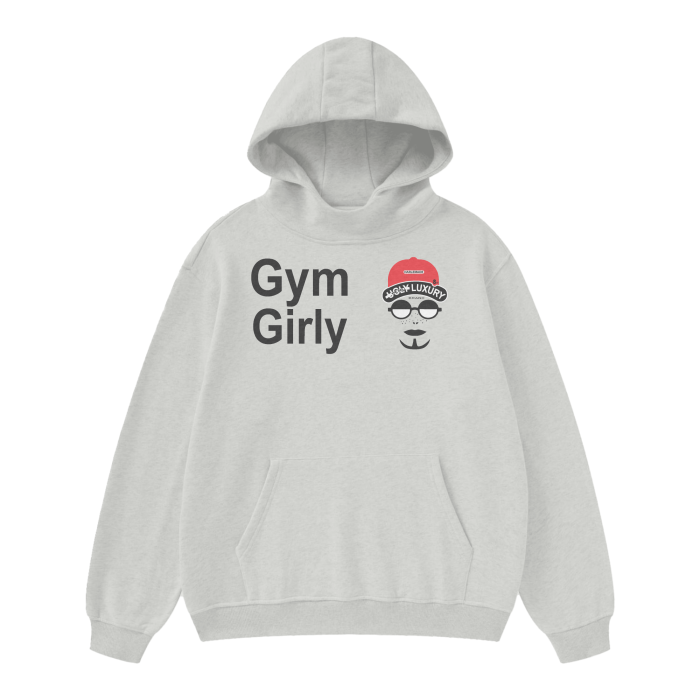 GYM GIRLY G. High Neck Insulated FOG Solid Color Fleece Hoodie - 385 GSM