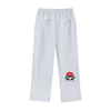 big face logo Unisex 100% Cotton Fleece Straight Wide Leg Jogger